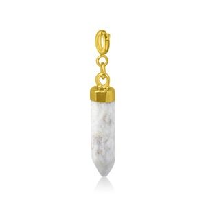 Howlite Bullet Charm